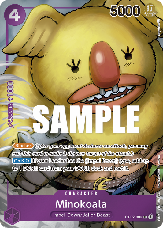 Minokoala (Character) (OP02-086) (Box Topper)
