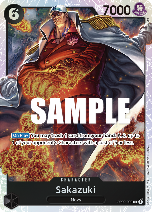 Sakazuki (Character) (OP02-099) (SR)