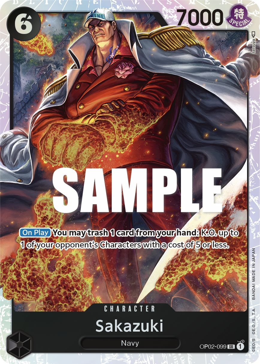 Sakazuki (Character) (OP02-099) (SR)