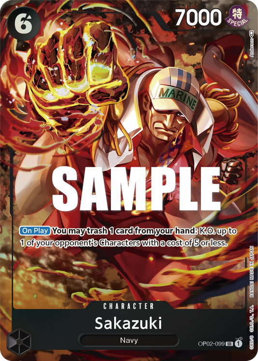 Sakazuki (Character) (OP02-099) (SR) (Alternate Art)