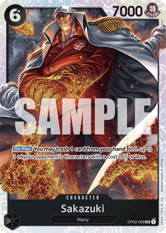 Sakazuki (Character) (OP02-099) (PRB01 Reprint) (SR)