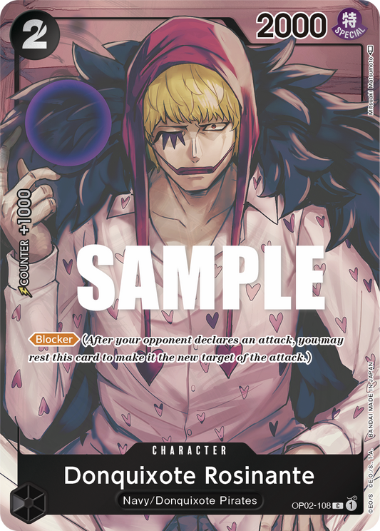 Donquixote Rosinante (Character) (OP02-108) (Box Topper)
