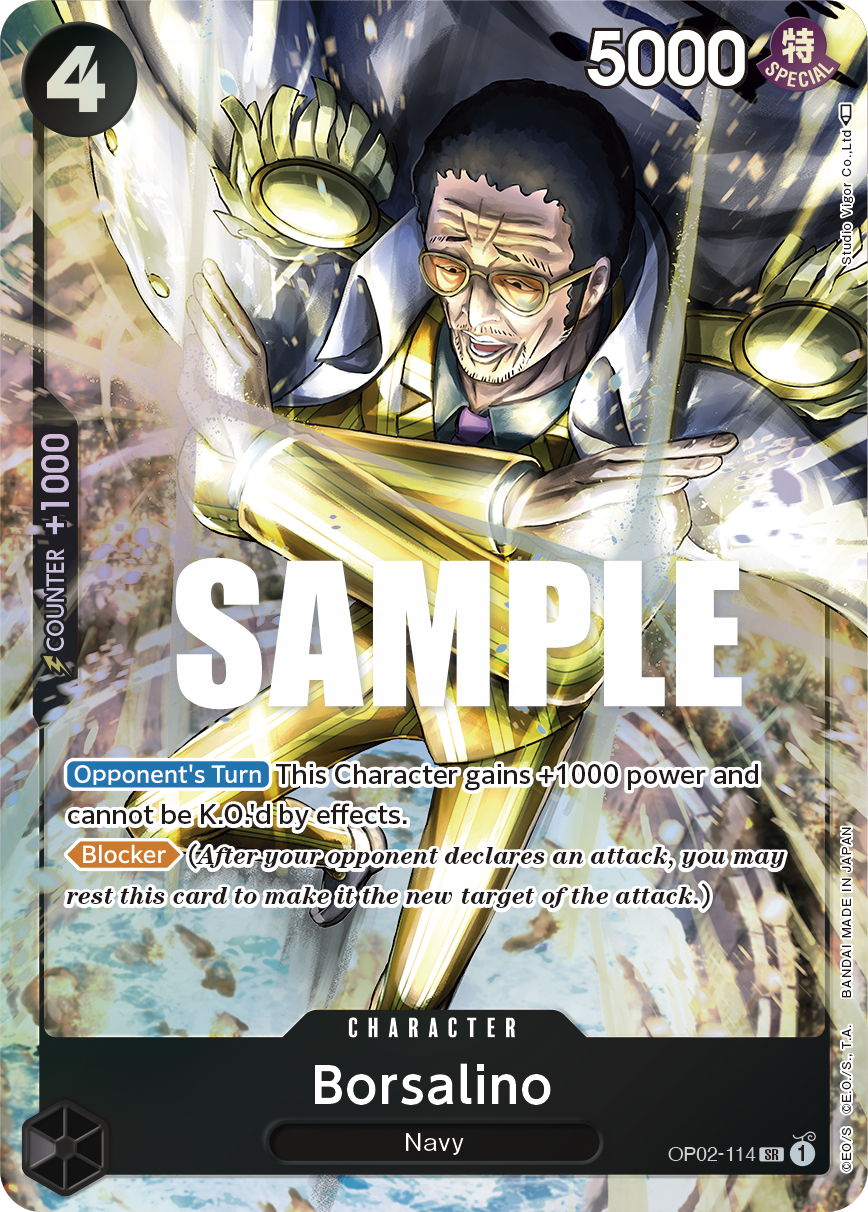 Borsalino (Character) (OP02-114) (SR) (Alternate Art)