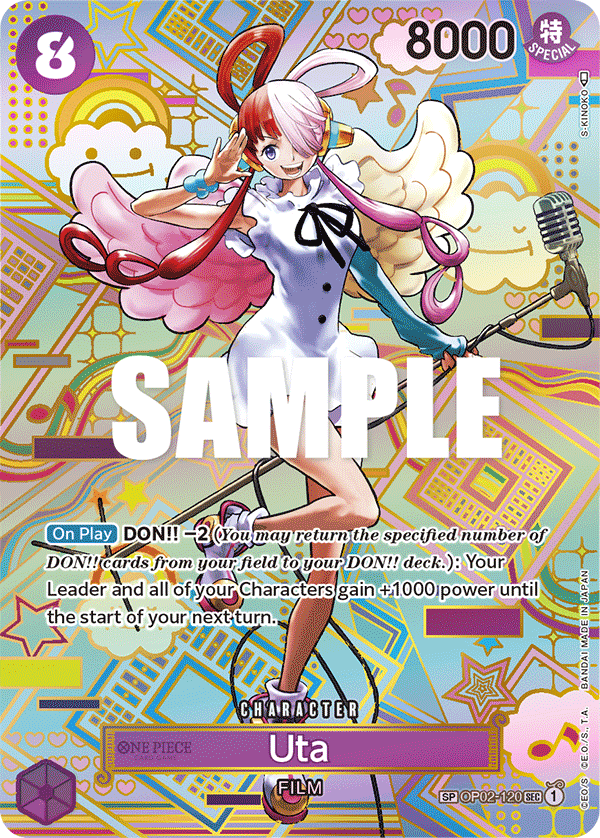 Uta (Character) (OP02-120) (SP)