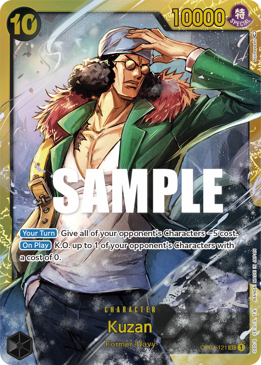 Kuzan (Character) (OP02-121) (SEC)