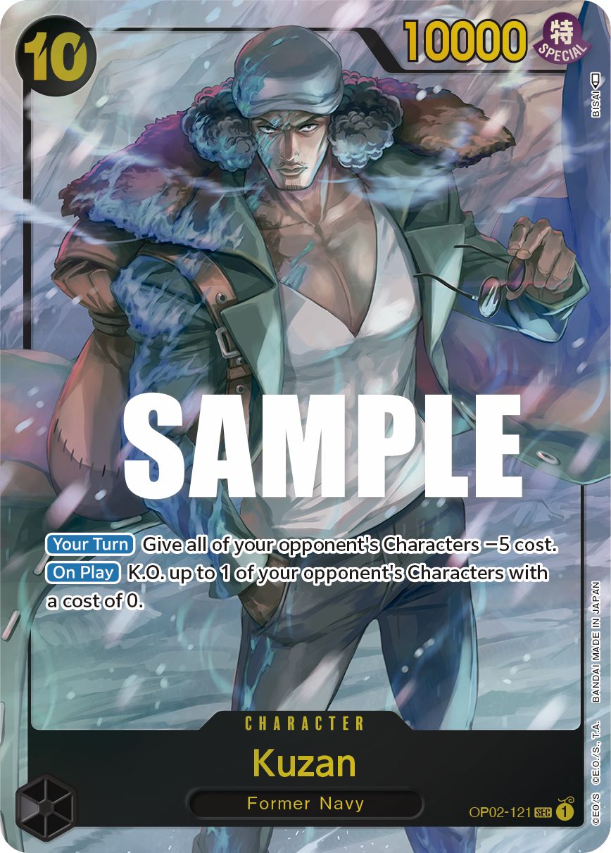 Kuzan (Character) (OP02-121) (SEC) (Alternate Art)