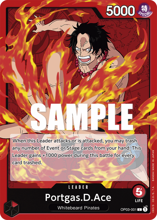 Portgas D Ace (Leader) (OP03-001)