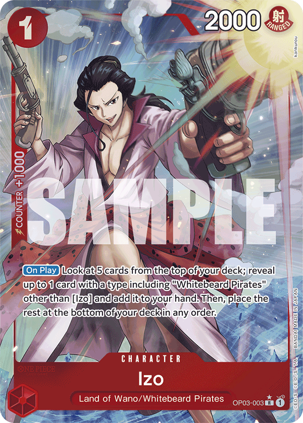 Izo (Character) (OP03-003) (PRB01 Reprint) (R) (Full Art)