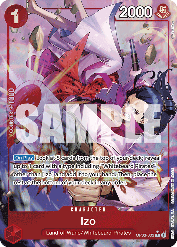 Izo (Character) (OP03-003) (PRB01 Reprint) (R) (Alternate Art)