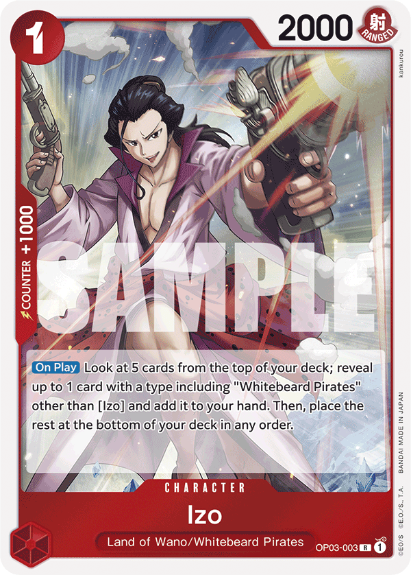 Izo (Character) (OP03-003) (PRB01 Reprint) (R) (Non-Foil)