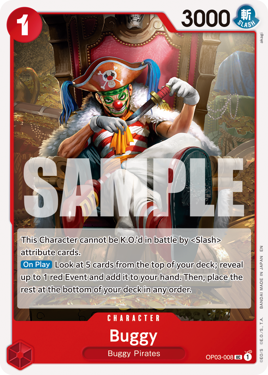 Buggy (Character) (OP03-008) (UC) (NON-FOIL) (PRB02)