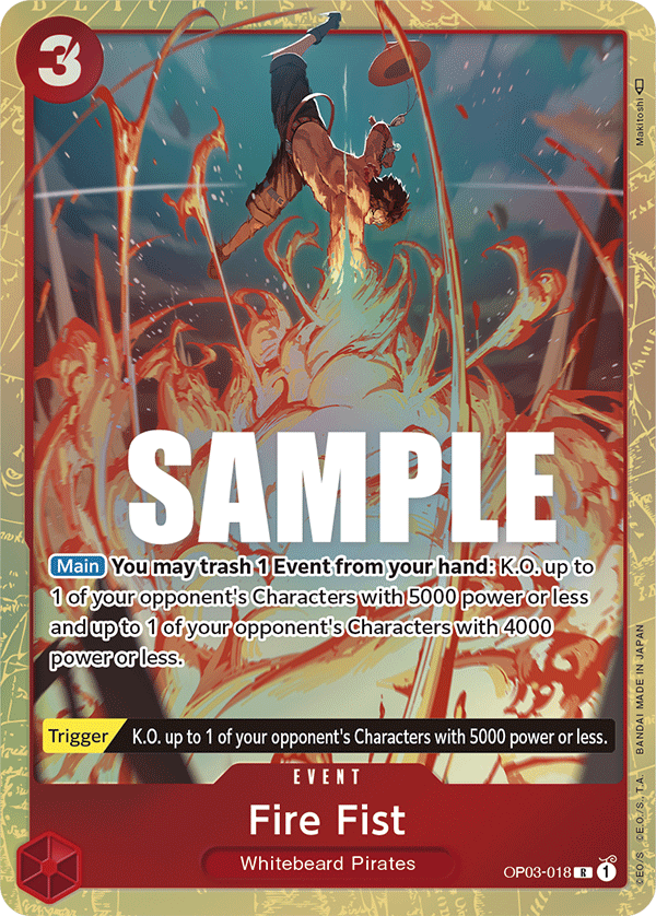 Fire Fist (Event) (OP03-018) (Alternate Art)