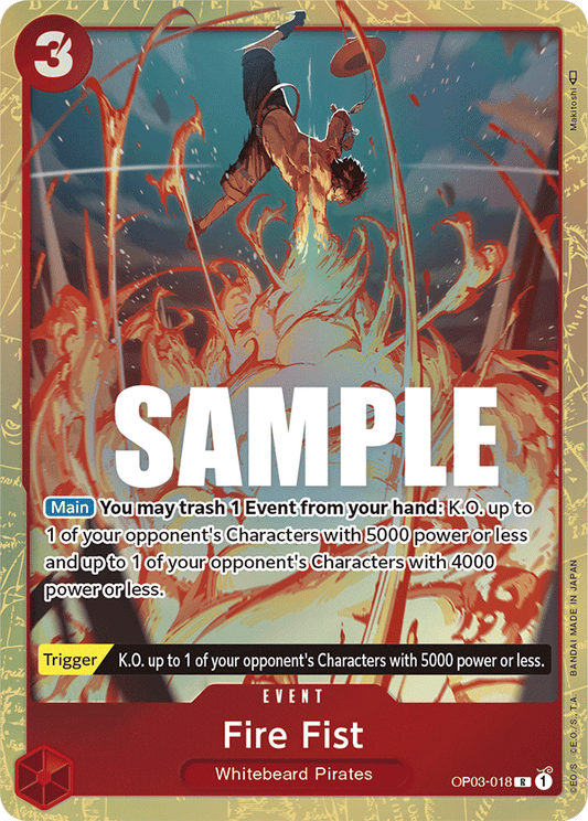 Fire Fist (Event) (OP03-018) (Alternate Art)