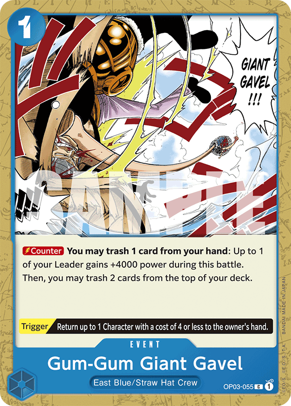 Gum-Gum Giant Gavel (Event) (OP03-055) (PRB01 Reprint) (C)