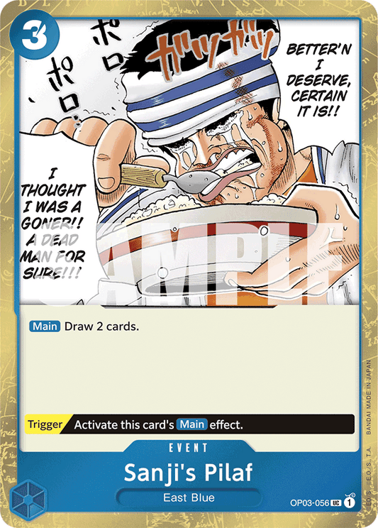 Sanji’s Pilaf (Event) (OP03-056) (PRB01 Reprint) (UC) (Jolly Roger Stamp)