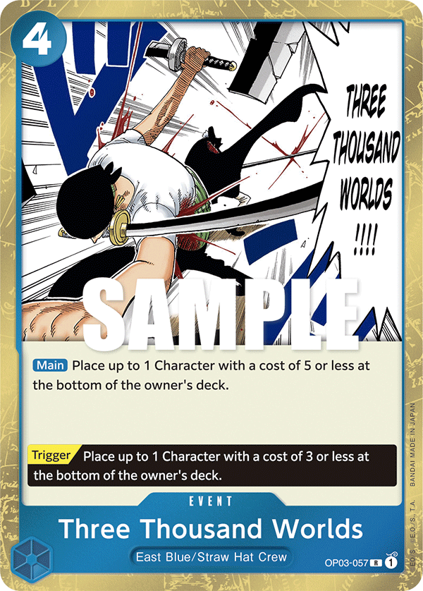 Three Thousand Worlds (Event) (OP03-057) (R)
