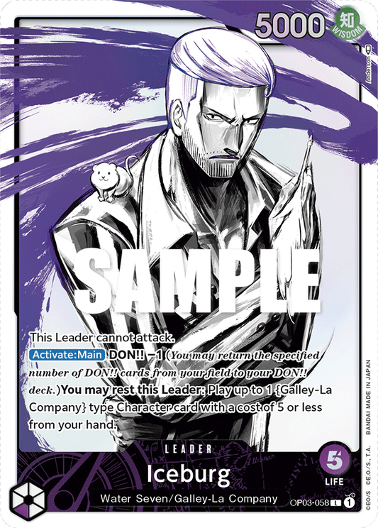 Iceburg (Leader) (OP03-058) (Alternate Art)