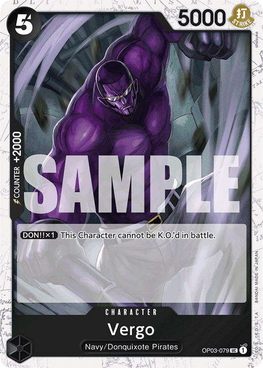 Vergo (Character) (OP03-079) (PRB01 Reprint) (UC) (Jolly Roger Stamp)
