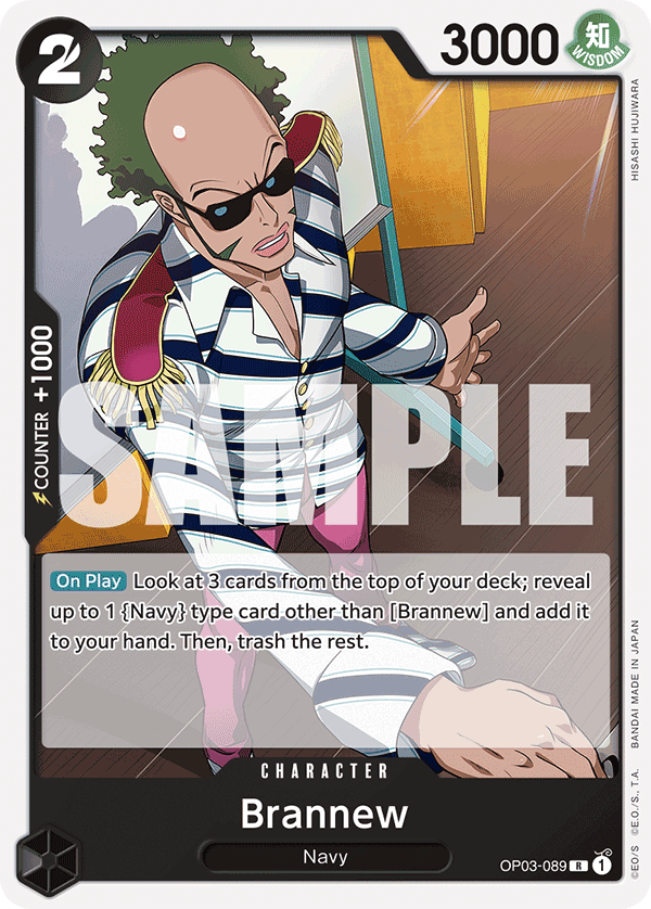 Brannew (Character) (OP03-089) (ST19 Reprint) (R)