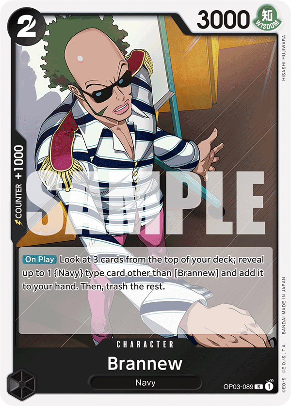 Brannnew (Character) (OP03-089) (PRB01 Reprint) (R)