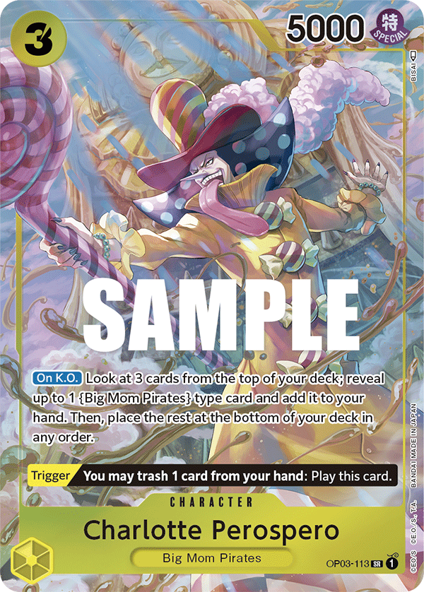 Charlotte Perospero (Charcter) (OP03-113) (SR) (Alternate Art)