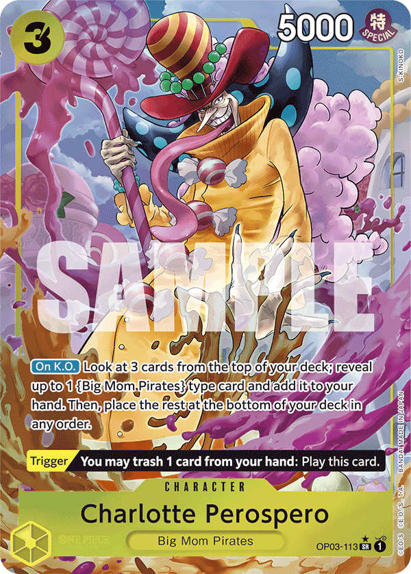 Charlotte Perospero (Character) (OP03-113) (PRB01 Reprint) (SR) (Alternate Art)