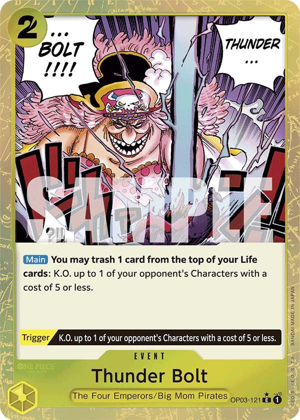 Thunder Bolt (Character) (OP03-121) (PRB01 Reprint) (C) (Textured Foil)