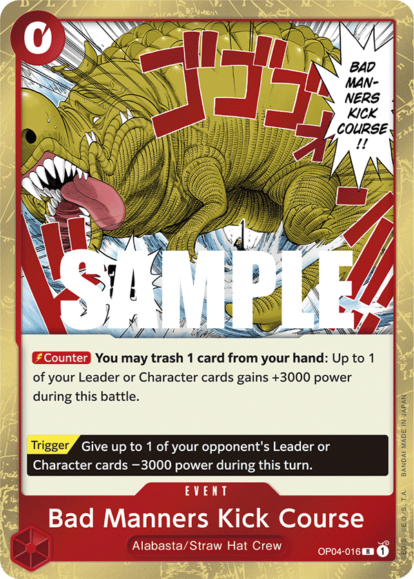 Bad Manners Kick Course (Event) (OP04-016)