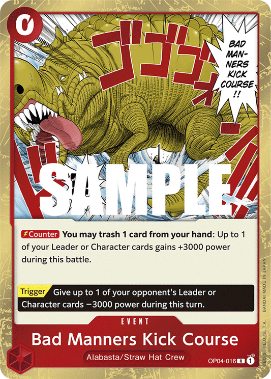 Bad Manners Kick Course (Event) (OP04-016)