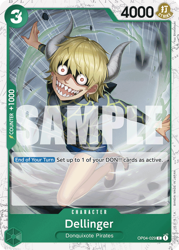 Dellinger (Character) (OP04-029) (PRB01 Reprint) (C) (Jolly Roger Stamp)