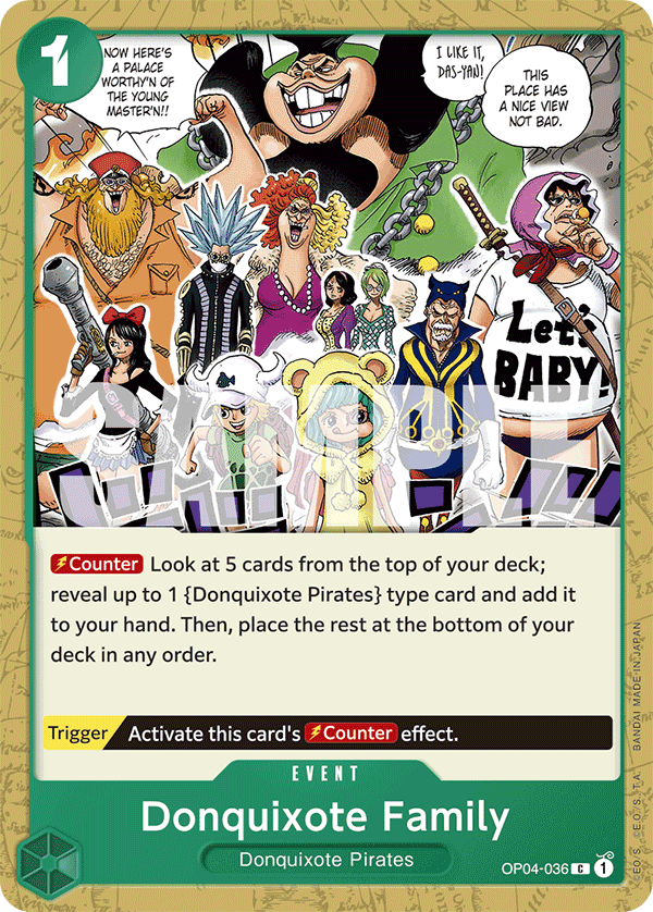 Donquixote Family (Character) (OP04-036) (PRB01 Reprint) (C)