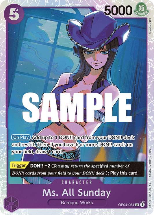 Ms. All Sunday (Character) (SR) (OP04-064)