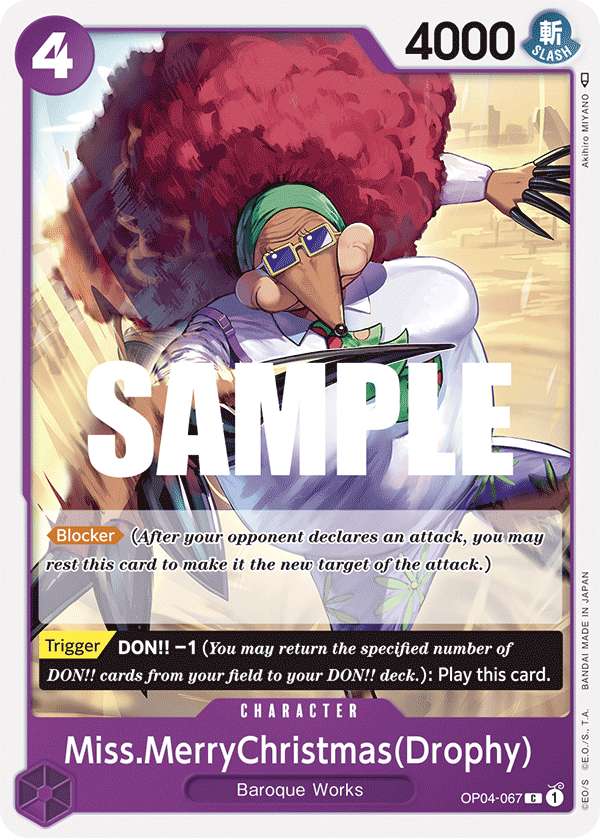 Miss.Merry Christmas(Drophy) (Character) (OP04-067)