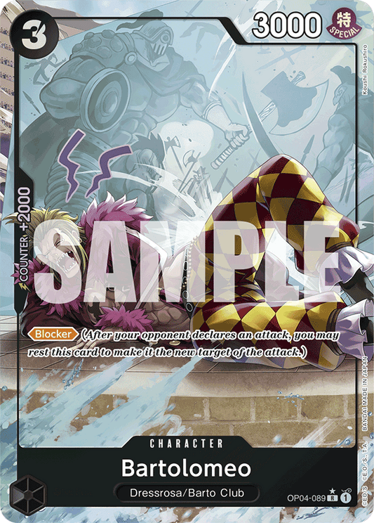 Bartolomeo (Character) (OP04-089) (PRB01 Reprint) (R) (Full Art)