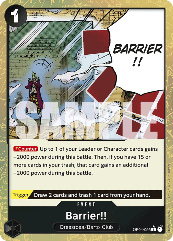 Barrier!! (Event) (OP04-095) (PRB01 Reprint) (C) (Textured Foil)