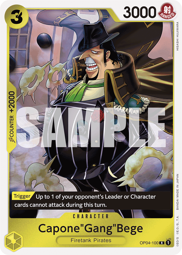 Capone Gang Bege (Character) (OP04-100) (PRB01 Reprint) (R)