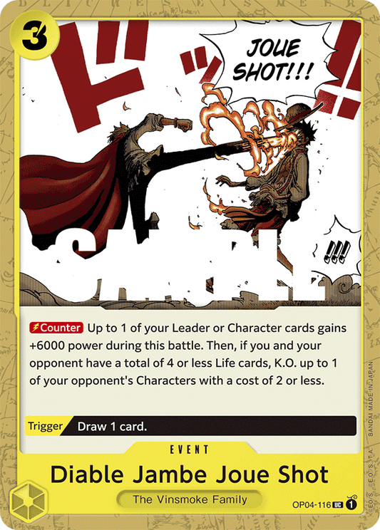 Diable Jambe Joue Shot (Event) (OP04-116)