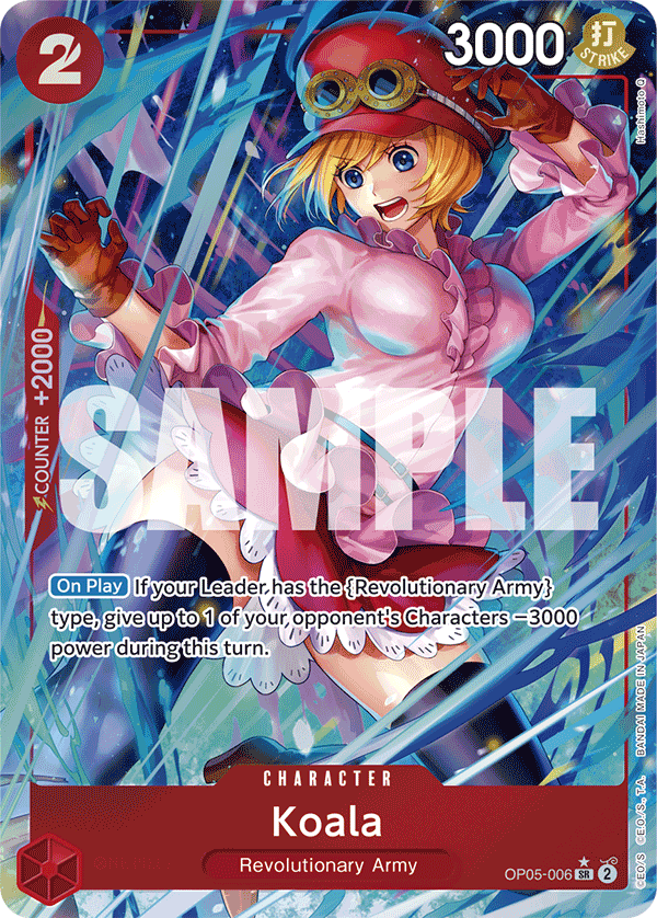 Koala (Character) (OP05-006) (PRB01 Reprint) (SR) (Alternate Art)