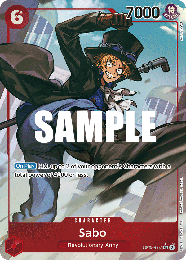 Sabo (Character) (OP05-007) (SR) (Alternate Art)