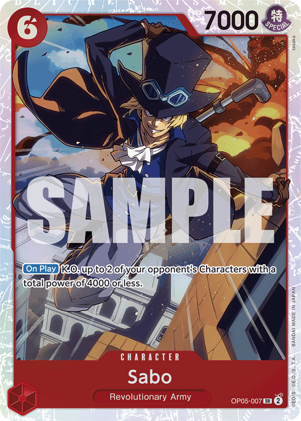 Sabo (Character) (OP05-007) (PRB01 Reprint) (SR)