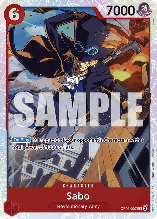 Sabo (Character) (OP05-007) (PRB01 Reprint) (SR)