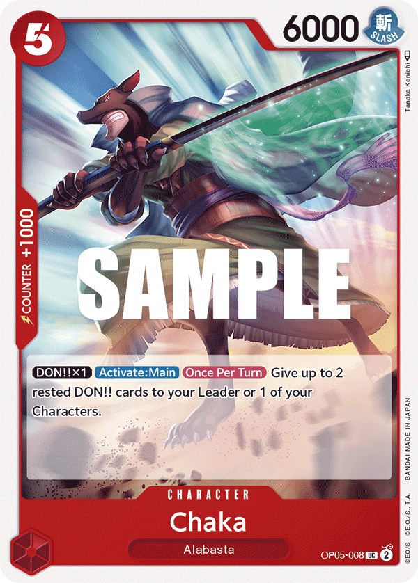 Chaka (Character) (OP05-008) (UC)