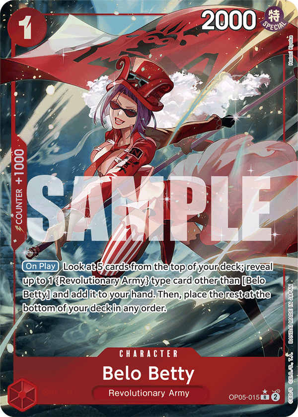 Belo Betty (Character) (OP05-015) (PRB01 Reprint) (R) (Full Art)