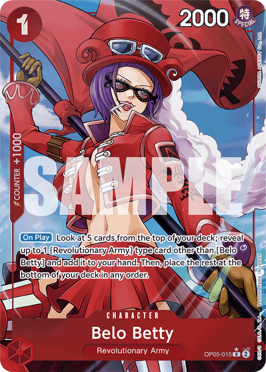 Belo Betty (Character) (OP05-015) (PRB01 Reprint) (R) (Alternate Art)