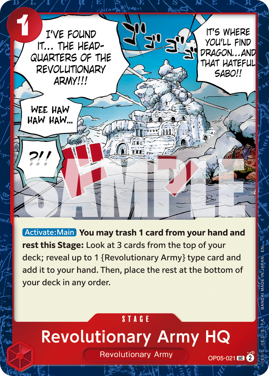 Revolutionary Army HQ (Stage) (OP05-021) (UC) (Pirate Foil) (PRB02)