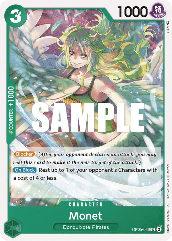 Monet (Character) (OP05-036) (UC)