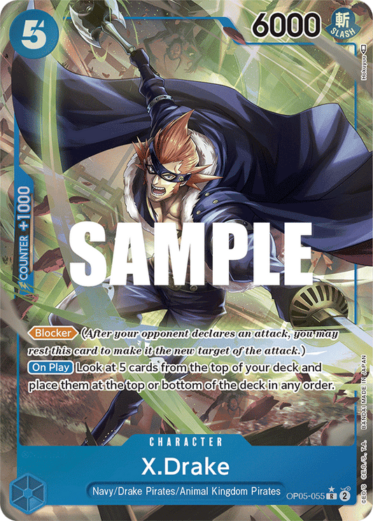 X.Drake (Character) (OP05-055) (R) (Alternate Art)