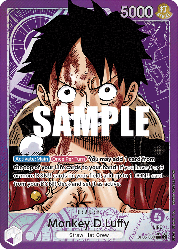 Monkey D Luffy (Leader) (OP05-060) (Alternate Art)