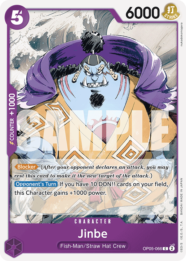 Jinbe (Character) (OP05-066) (ST18 Reprint) (C)