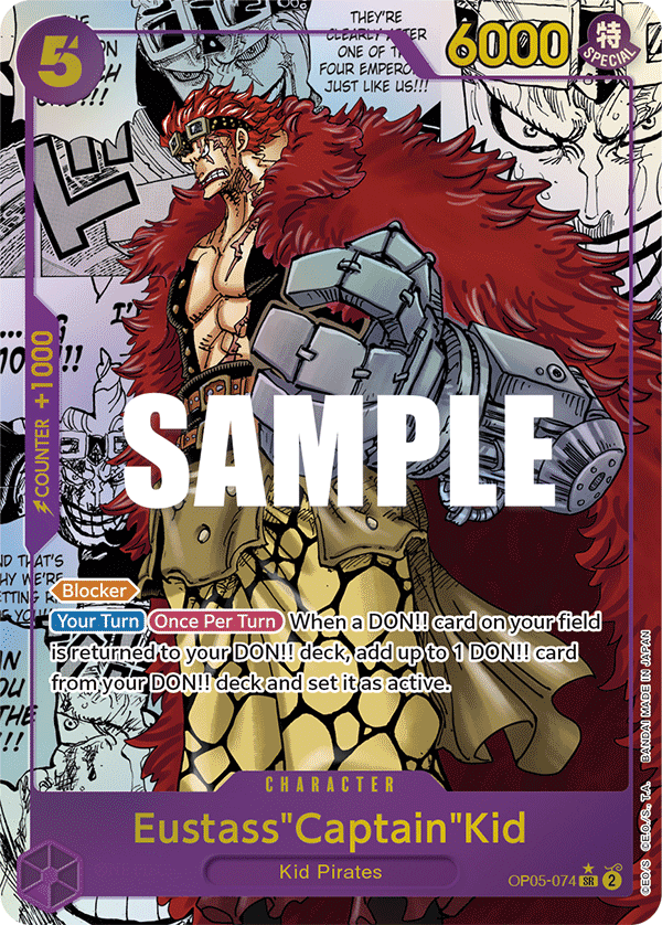 Eustass Captain Kid (Character) (OP05-074) (SR)(Alternate Art) (Manga Rare)